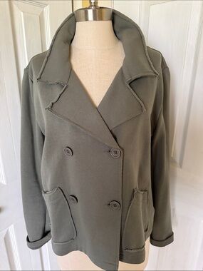 Splendid Olive Green Diane French Terry Blazer size M